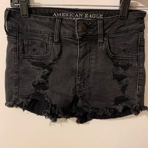 Black Hi-rise Shorts
